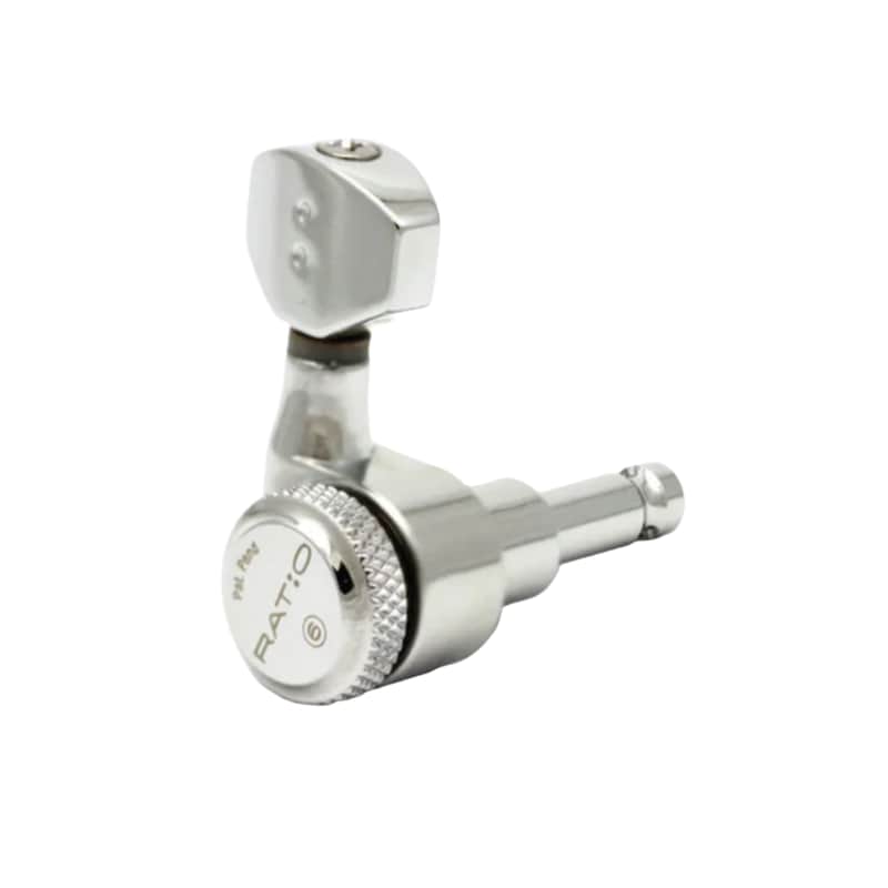 Graph Tech 7 String PREMIUM Locking In Line Tuning Tuner Machine Heads Chrome Electric Guitar PRL-8721-C7 Ratio image 1