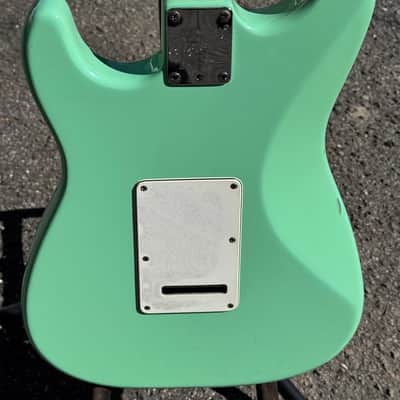 1997 Fender Jeff Beck Signature Stratocaster W/HSC Sea Foam Green Lace Sensor HSS image 7