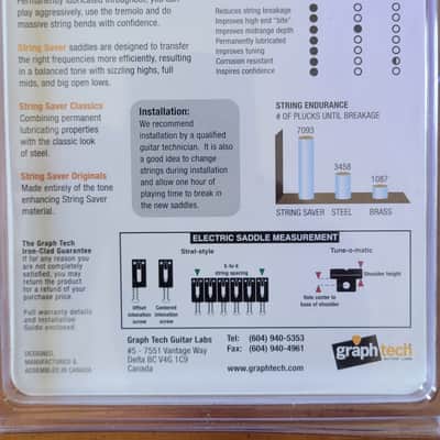 Graph Tech PG-8000-0G String Saver Gold Saddles - Gold image 6
