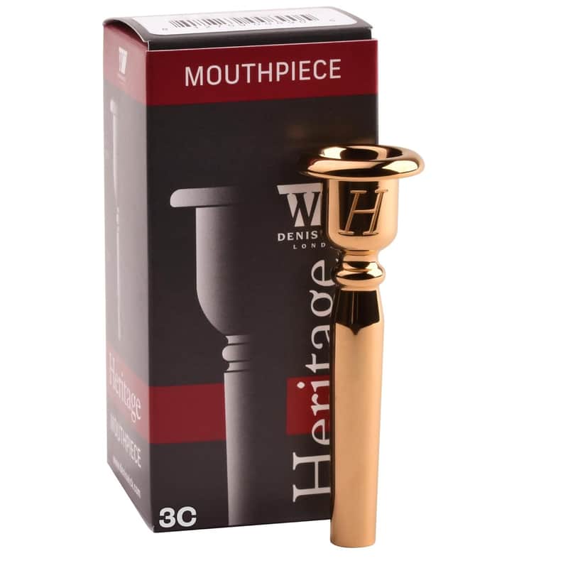 Denis Wick Heritage Trumpet Mouthpiece Gold Plated, 3182G-3C - V-Type Backbore for Balanced Airflow and Tone - Trumpet Accessories for Effortless Articulation 16.75 x 5.27 x 3.80mm image 1