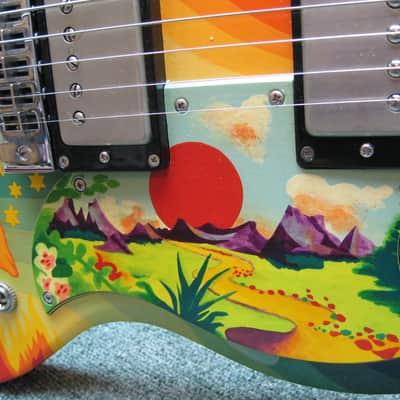 Gibson Eric Clapton's "the Fool" SG Replica  Handpainted Detail /Gibson Case Free US Shipping! image 11