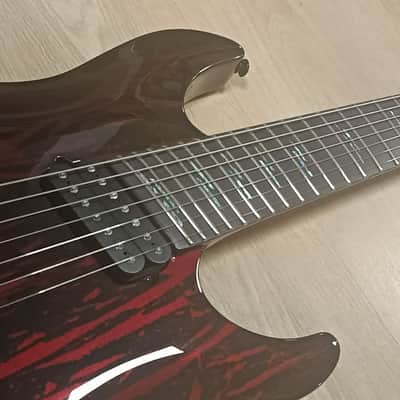 Schecter C-7 MS Silver M. BM - Blood Moon image 1