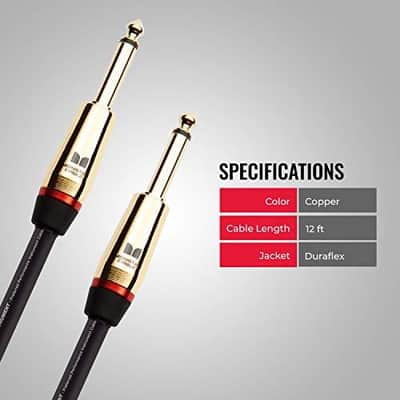 Monster PROLINK ROCK INSTRUMENT CABLE - 21 FT - ST MROCK2-21WW-U (Pack of Two) image 2