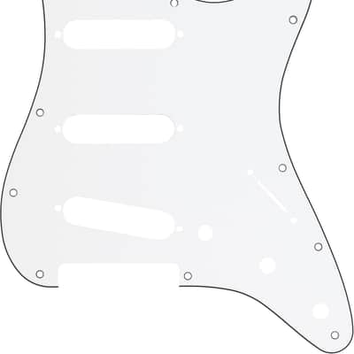 Genuine Fender® 11-Hole Modern-Style Stratocaster® S/S/S Pickguard White 099-1360-000