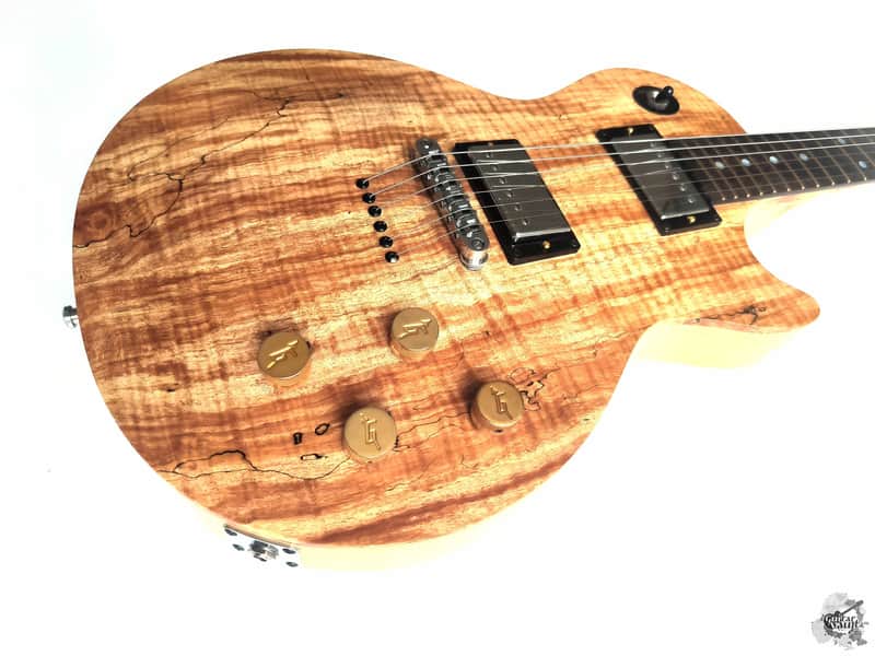 (made in Ukraine) Anatoly Dolesko Les Paul Exotic Koa '2018 - Natural image 1