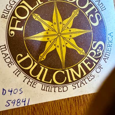 Folk Roots D40S 1973 Hourglass Mountain Dulcimer Excellent Condition Aged Tone image 1