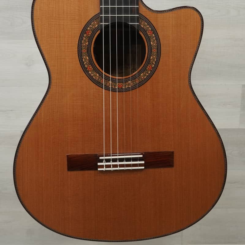 Used Alvarez Yairi CYM75CE Solid Top Acoustic Guitar Natural image 1