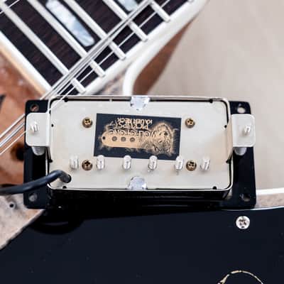 2023 Kauer Banshee Deluxe Stonewash Flame Top, Near-Mint w/ Wolfetone & Bigsby image 18