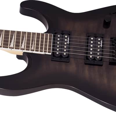 Jackson JS Series Dinky Arch Top JS32Q DKA HT, Amaranth Fingerboard, Transparent Black Burst image 4