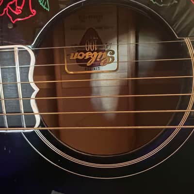 GIBSON J-200 BLACK ROSE MODEL CENTENNIAL 1994 REN FERGUSON image 6
