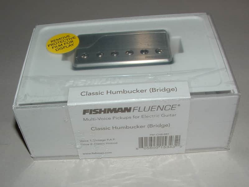 Fishman PRF-CHB-BR1 Fluence Classic Humbucker Bridge 3 Voices (Brushed Stainless) New image 1