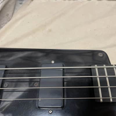Kramer The Duke Headless 4-string Bass with Case Vintage Black image 6