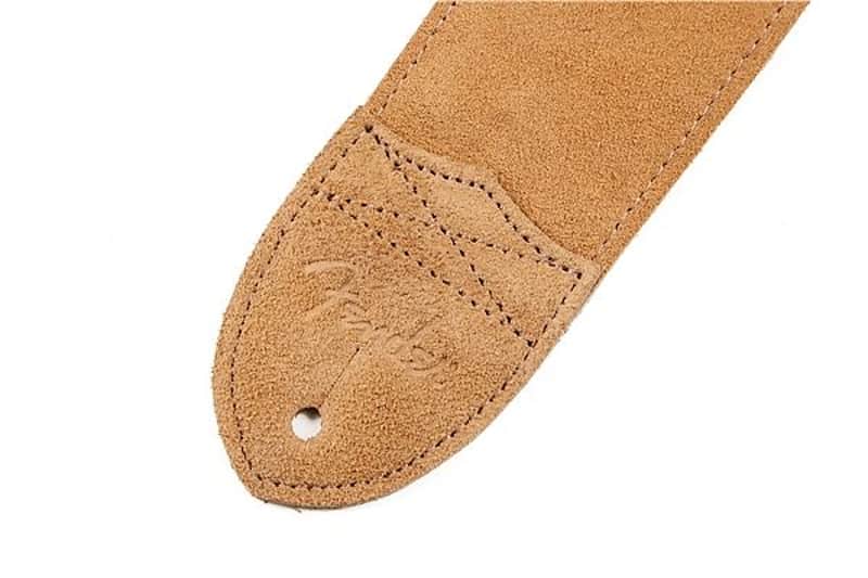 Fender “F” Suede Guitar Strap, Tan 2016 image 2