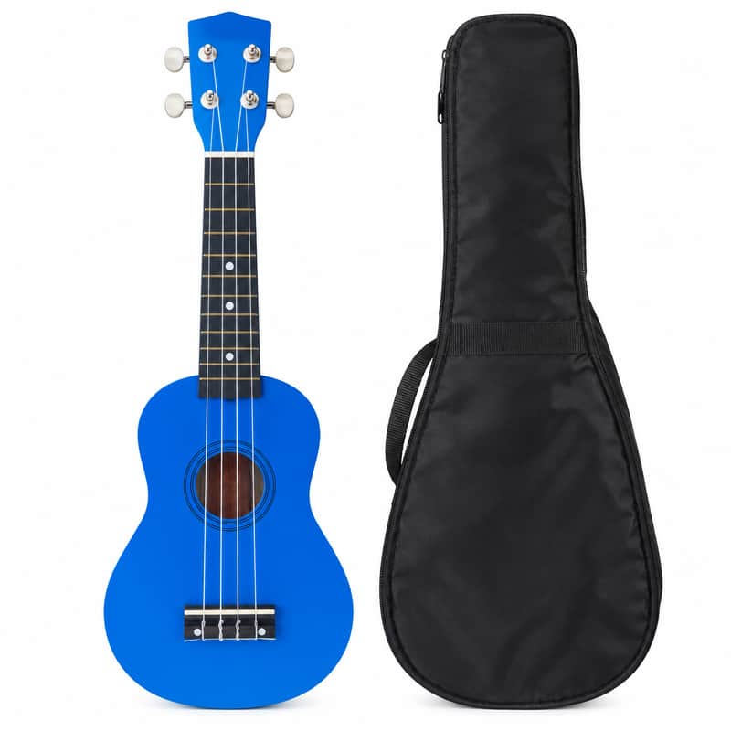 Palmer Soprano Ukulele Blue + Gig Bag image 1