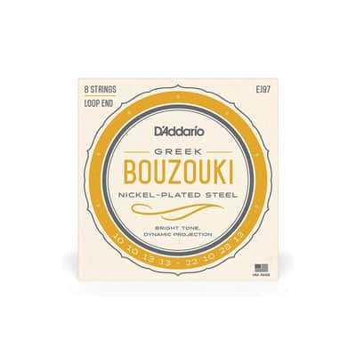 D'Addario EJ97 Nickel-Plated Steel 8-String Greek Bouzouki Strings - .010-.013 image 1
