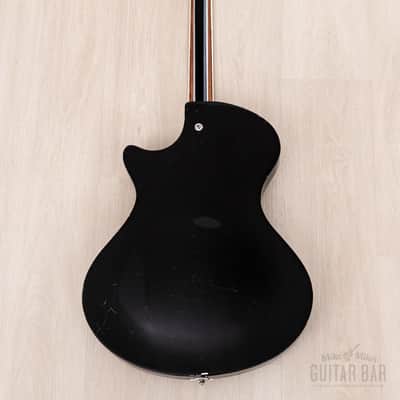 1960 Wandre Blue Jeans Vintage Aluminum Neck Hollowbody Guitar Black w/ Davoli Pickup, Case image 3