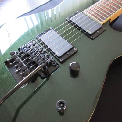 ESP LTD M-400 with EMG Pickups, Rosewood Fretboard 2016 - Dark Green Metallic image 3