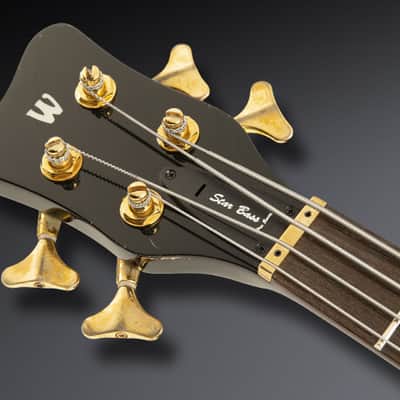Warwick Teambuilt Pro Series Star Bass, 4-String - Vintage Sunburst Transparent High Polish, Lefthand image 6