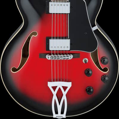 Ibanez AF Artcore 6 String Electric Guitar - Transparent Red Sunburst (AF75TRS) image 12