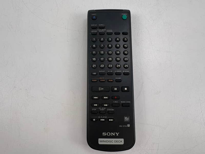 SONY - RM-D7M - MiniDisc Remote Control - (RM-D13M MDS-JA30ES / MDS-JE320) image 1