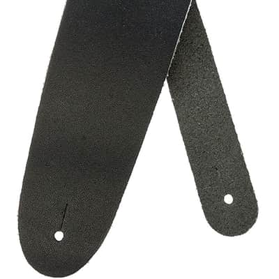 Leather Guitar Strap - Guitar Accessories - Electric Guitar Strap, Acoustic Guitar Strap, Acoustic Electric Guitar Strap & Bass Guitar Strap - Classic Style - Black image 1