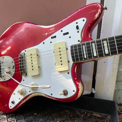 Fender MIJ JM66B Jazzmaster 1990's Candy Apple Red Nitro Relic Seymour Duncan Antiquities image 21