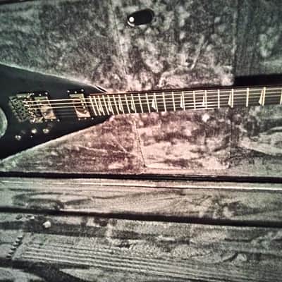 2021 Kramer Nite-V Plus (Floyd Rose)-Kramer OHSC-Jet Black Satin image 1