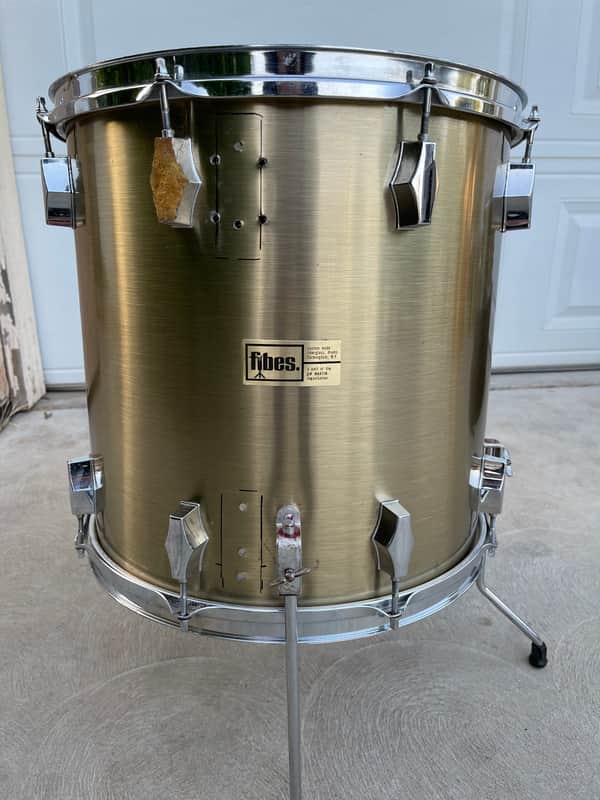 Fibes Floor Tom 16x16 Early 70s - Brass image 1