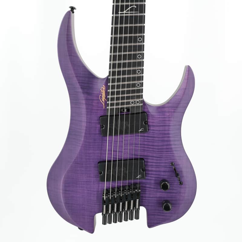 Legator Ghost G7FSS 7-String Headless Multiscale Guitar - Satin FM Purple image 1