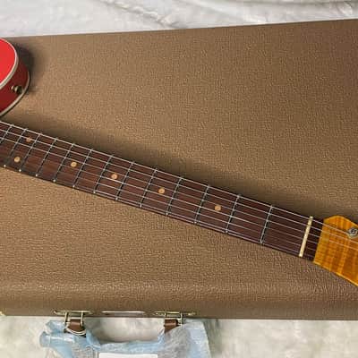 NEW! Fender Custom Shop Flamethrower Telecaster Custom - Journeyman Relic - Modern Specs - Texas Special Pick-Ups - AAAA Flamed Neck - Fiesta Red - Authorized Dealer - 7.4lbs - G07042 image 7