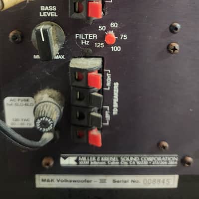 Miller & Kreisel V-3B Volkwoofer III Powered Subwoofer M&K Sub V3B image 6