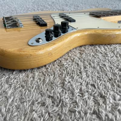 Fender FSR Jazz Bass 2004 MIM Special Edition Deluxe Natural Ash 4-String Guitar image 6