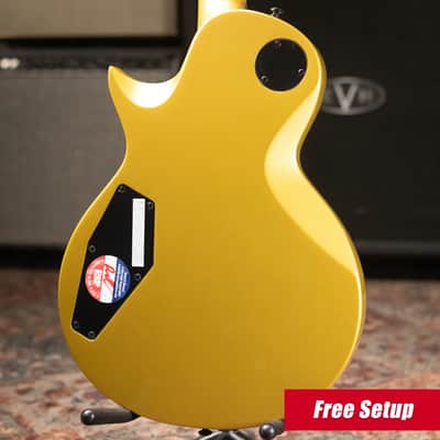 ESP LTD EC-2025 50th Anniversary Electric Guitar - Metallic Gold with Hardshell Case - Demo image 2