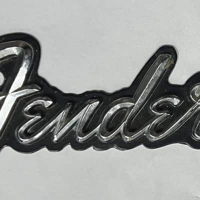 Fender- amp/case logo, metal, Vintage image 1