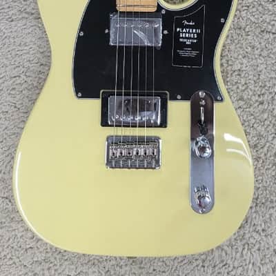 Mint Fender Player II Telecaster HH Elec guitar, Maple Fingerboard, Hialeah Yellow image 1