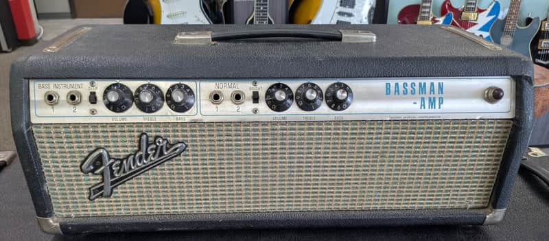 Vintage 1970s Fender Bassman 50 Silverface Head & 2x15" Cabinet Rig image 1