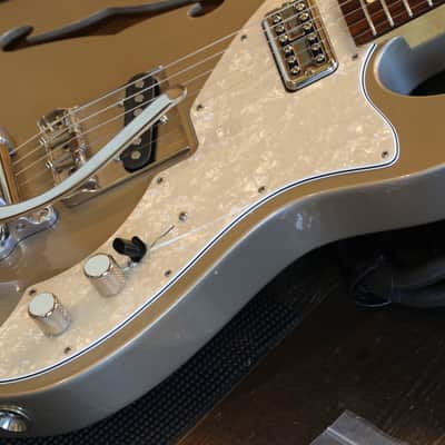 2022 K-Line Truxton Deluxe Thinline w/ Bigsby TV Jones Electric Guitar Gold Mist + OHSC image 5