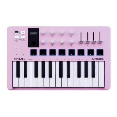 Arturia MiniLab 3 Compact MIDI Keyboard and Pad Controller (Special-Edition Rose Quartz) image 4