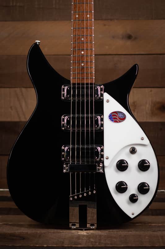 Rickenbacker 350V63 Liverpool, 3 Pickup Semi-Hollow Jet Glow image 1