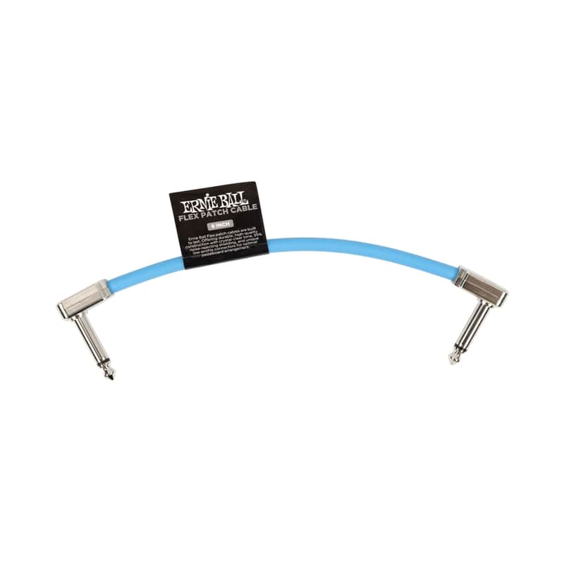 Ernie Ball 6455 Flex Patch Cable Blue 15 Cm image 1