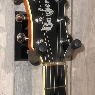 Rare 2002 Bunker BAT 375 Semi Hollow Cutaway Electric Guitar, Amberburst Finish   Pro Setup Includes very Nice Gibson Case ! image 8