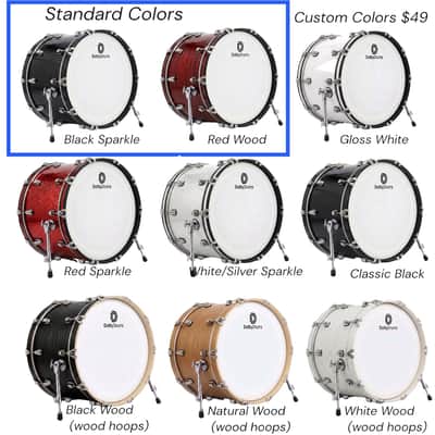 Dolby 22 x 14” Electronic Kick Drum Red Wood Bass for Roland Alesis Lemon image 6