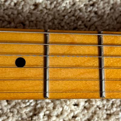 Fender Vintera '50s Stratocaster Modified with Maple Fretboard 2021 Model with 75th stamp in 2-Color Sunburst image 10