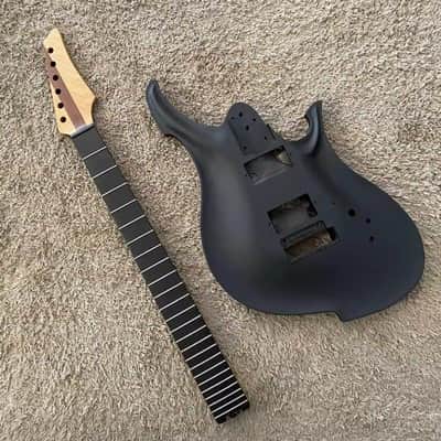 Black DIY Project Set Guitar, Aluminum Body, Maple Neck image 6