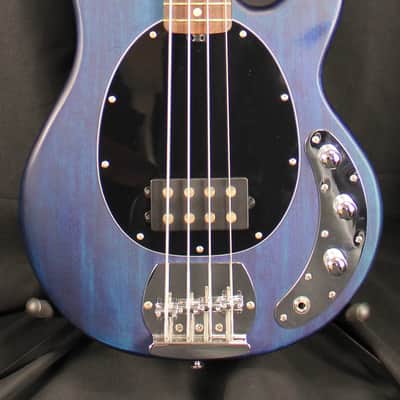 Sterling SUB StingRay Ray4 Electric Bass Guitar Trans Blue Satin image 2