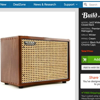 Mesa Boogie - EVM-12L Thiele Closed-Back/Ported Cabinet - Padauk Hardwood & Wicker image 5