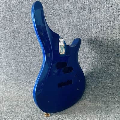 Glossy Black Basswood 4 String Bass Body image 3