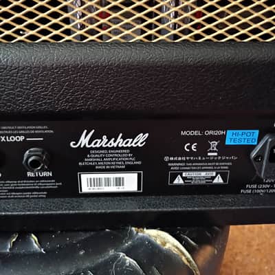Marshall Origin ORIGIN20H 20-Watt Tube Guitar Amp Head 2018 - Present - Black image 8