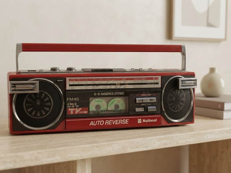 National FM 45 Rare Vintage MINT Boombox Serviced Analog Cassette Warranty image 1