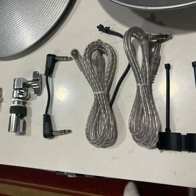 Roland Hi Hat cymbal set with cables - Silver metallic image 3